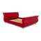 Moon Red Leather Double Bed from Bretz 1