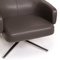 Grand Repos Vitra Gray Leather Lounge Chair 4