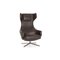 Grand Repos Vitra Gray Leather Lounge Chair 1