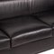 Camin Sofa aus Schwarzem Leder von Wittmann 3