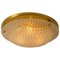 Large Textured Murano Flush Mount from Hillebrand, Image 1