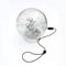 Chrome Table Lamp with Large Smoked Bubble Glass Globe from Doria, 1970s, Image 4