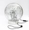 Chrome Table Lamp with Large Smoked Bubble Glass Globe from Doria, 1970s 2