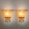 Wall Sconces in Brass and Textured Glass from Doria, 1960s, Set of 2 7