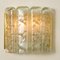 Structured Ice Glass and Brass Wall Sconces from Doria, 1970s, Set of 2, Image 2