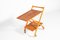 Mid-Century Italian Foldable Teak Serving Trolley, Image 2