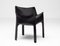 Black Leather CAB Armchair by Mario Bellini for Cassina, 1970s 2