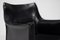 Black Leather CAB Armchair by Mario Bellini for Cassina, 1970s, Image 5