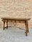 Early 20th Century Spanish Fold Out Console Table with Iron Stretcher & 3 Drawers, Image 7