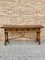 Early 20th Century Spanish Fold Out Console Table with Iron Stretcher & 3 Drawers 2