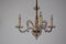 Art Deco Muslin Glass Chandelier from J&L Lobmeyr, 1930s 1