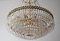 Crystal Glass Ceiling Lamp, 1960s, Image 4