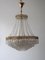 Crystal Glass Ceiling Lamp, 1960s 3