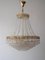 Crystal Glass Ceiling Lamp, 1960s, Image 1