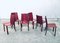 Vintage Italian Leather Dining Chairs, 1980s, Set of 6, Image 13