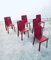 Vintage Italian Leather Dining Chairs, 1980s, Set of 6 17
