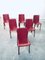 Vintage Italian Leather Dining Chairs, 1980s, Set of 6 10