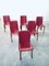 Vintage Italian Leather Dining Chairs, 1980s, Set of 6, Image 10