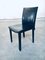 Italian Black Leather Dining Chairs from Arper, 1980s, Set of 6 5