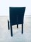 Italian Black Leather Dining Chairs from Arper, 1980s, Set of 6 11