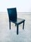 Italian Black Leather Dining Chairs from Arper, 1980s, Set of 6 8