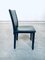 Italian Black Leather Dining Chairs from Arper, 1980s, Set of 6 7