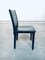 Italian Black Leather Dining Chairs from Arper, 1980s, Set of 6, Image 7