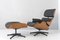 Rosewood Lounge Chair & Ottoman by Charles & Ray Eames for Contura, 1950s, Set of 2, Image 1