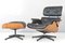 Rosewood Lounge Chair & Ottoman by Charles & Ray Eames for Contura, 1950s, Set of 2 17