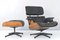 Rosewood Lounge Chair & Ottoman by Charles & Ray Eames for Contura, 1950s, Set of 2 18