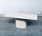 Tavolo da pranzo postmoderno in marmo travertino, Italia, anni '70, Immagine 1
