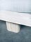 Italian Postmodern Travertine Marble Dining Table, 1970s 8