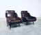 Mid-Century Modern Faux Leather Armchairs, 1950s, Set of 2 12