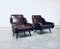 Mid-Century Modern Faux Leather Armchairs, 1950s, Set of 2, Image 11