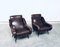 Mid-Century Modern Faux Leather Armchairs, 1950s, Set of 2 1