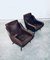 Mid-Century Modern Faux Leather Armchairs, 1950s, Set of 2 9