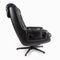 Black Leather Lounge Chair from PeeM, 1970s 6