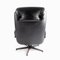 Black Leather Lounge Chair from PeeM, 1970s 2