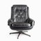 Black Leather Lounge Chair from PeeM, 1970s 4