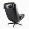 Black Leather Lounge Chair from PeeM, 1970s 5