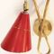 Wall Light with Twin Conical Shades, 1950s 3