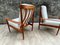 Mid-Century Scandinavian Teak PJ56 High Back Lounge Chairs by Grete Jalk for Poul Jeppesens Møbelfabrik, 1960s, Set of 2 4