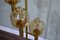 Italian Brass & Murano Glass Floor Lamp from Stilnovo, 1950s 3