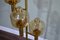 Italienische Stehlampe aus Messing & Muranoglas von Stilnovo, 1950er 3
