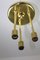 Brass Ceiling Lamp, 1970s 3