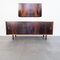 Credenza e mobile da parete vintage in legno, anni '70, set di 2, Immagine 1