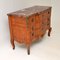 Antique French Chest of Drawers with Inlaid Marquetry & Marble Top, Image 2