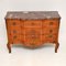 Antique French Chest of Drawers with Inlaid Marquetry & Marble Top, Image 3
