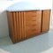 American Walnut Sideboard / Cabinet with Sculptural Sliding Doors by Edward Wormley for Dunbar, 1950s 9