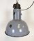 Bauhaus Industrial Grey Enamel Ceiling Lamp, 1930s, Image 7